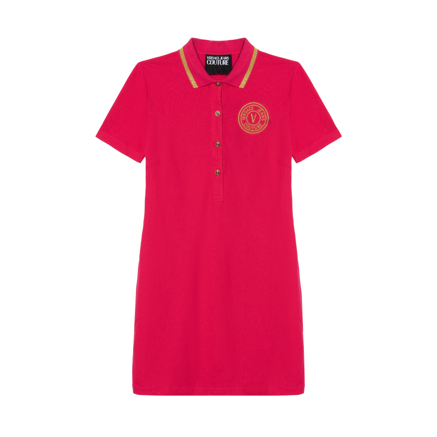 VERSACE JEANS COUTURE Short Sleeved Dress Women's Pink