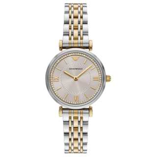 EMPORIO ARMANI Wrist Watches Quartz Movement Stainless Steel Strap 32mm Tan Watch Dial Women's Watch