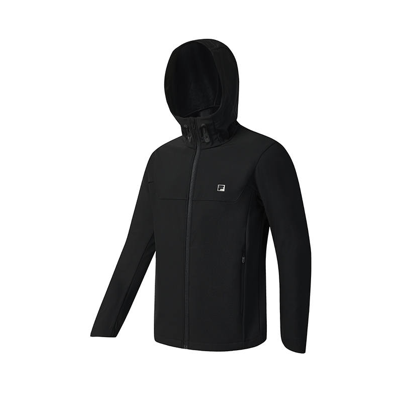 FILA Jackets Men's Jet Black Hooded Moderate Other