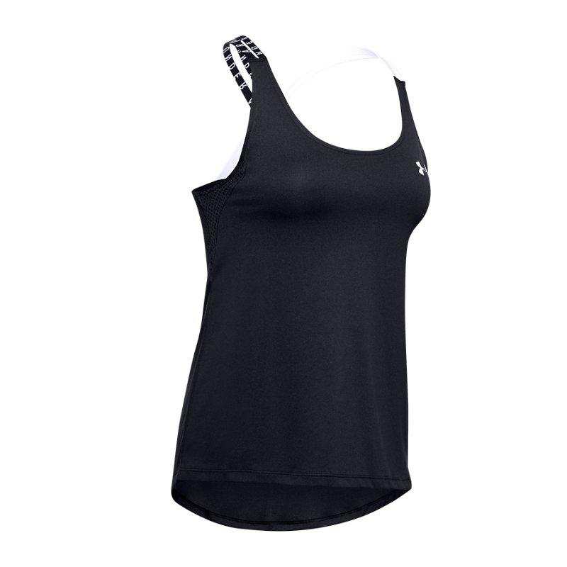 Under Armour Sleeveless Sports Shirts Women's Black Halter Neck