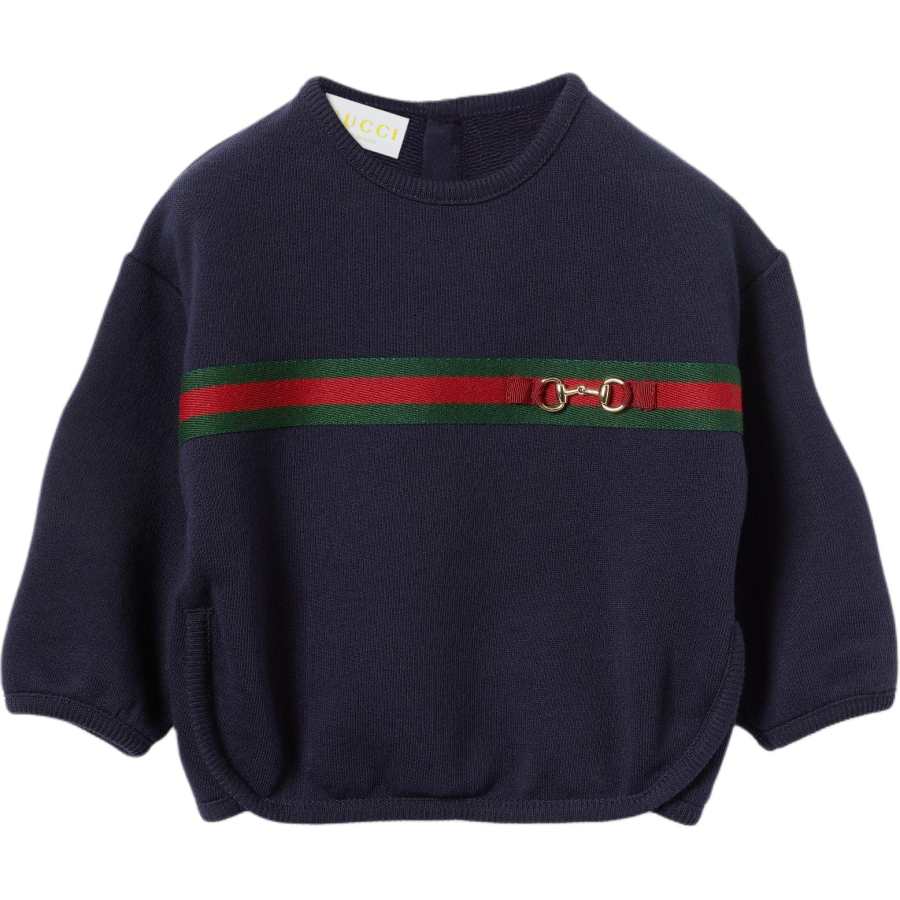 GUCCI Sweatshirt SS25 Dark Blue Kids'