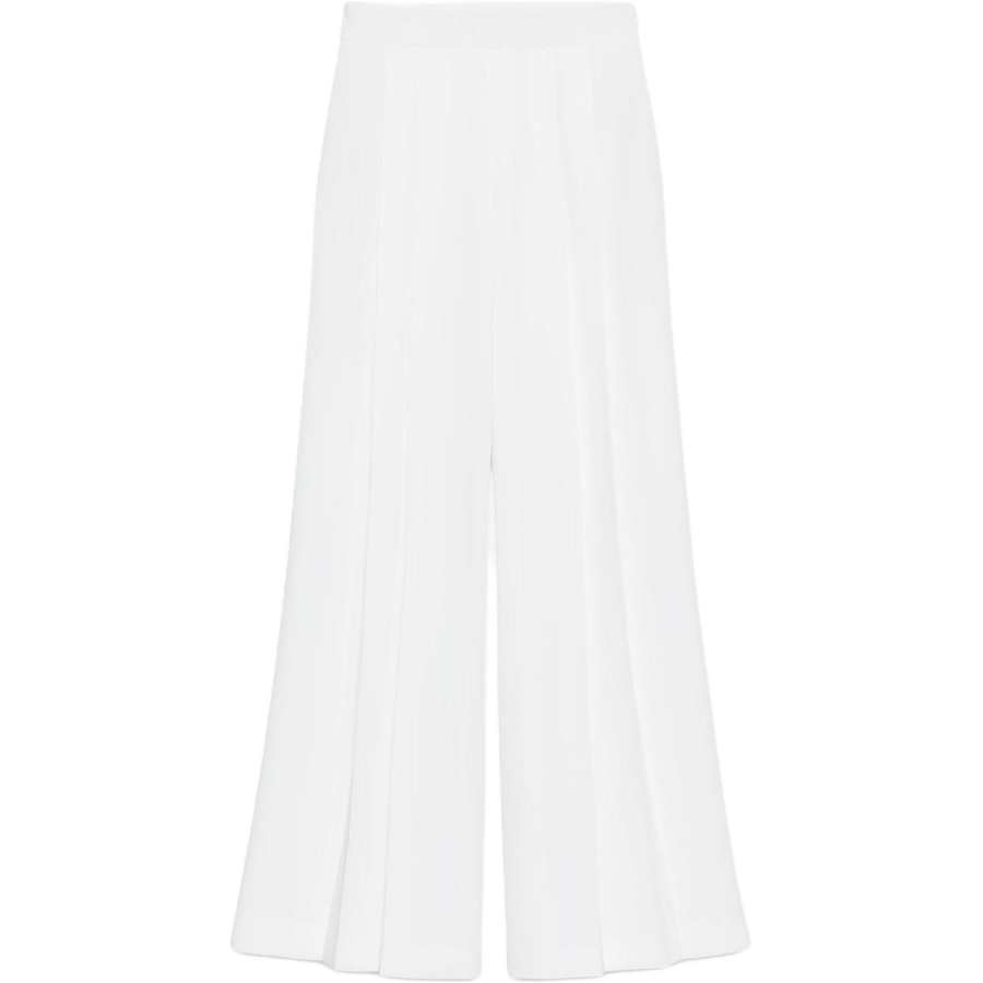 ZARA Casual Pants Women's Frosted White Moderate Wide Leg Pants