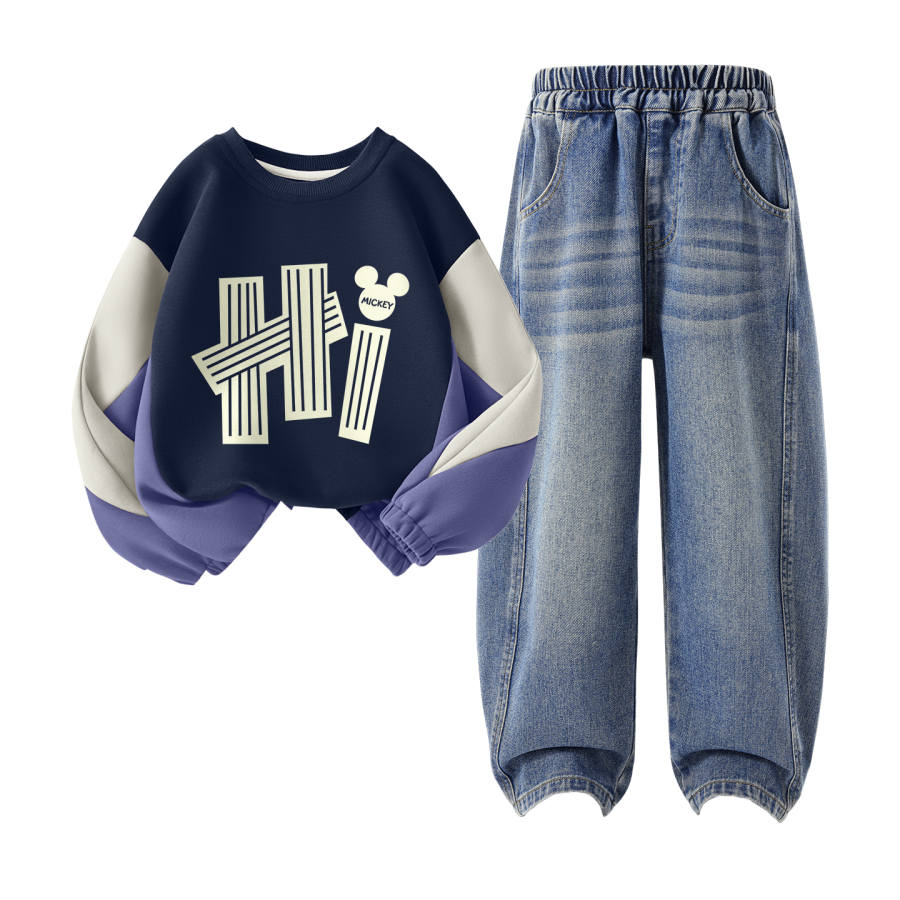 Disney Kids Casual Sportswear Crew Neck Moderate