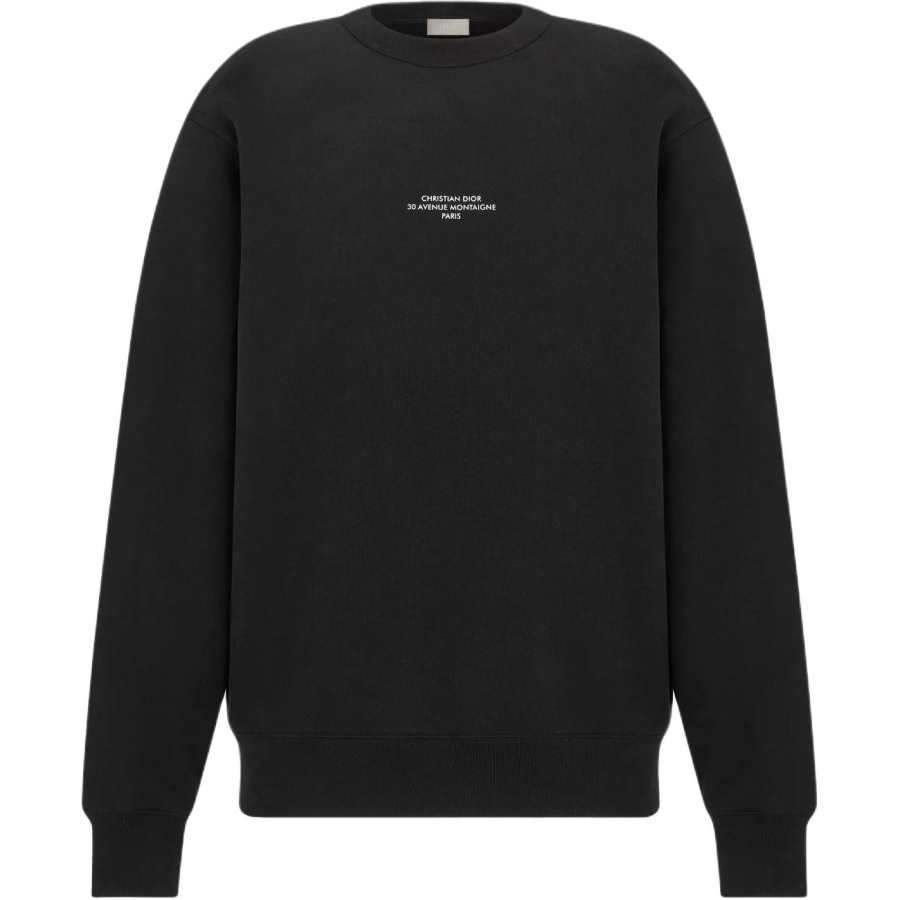 DIOR DIOR Sweatshirts Men's Black Crew Neck Moderate