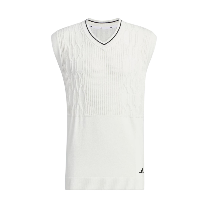 Adidas Adidas Tank Tops Men's White V Neck Moderate Straight Fit