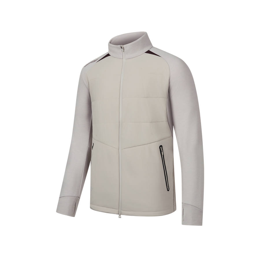 Saucony Jackets Unisex Pearl Gray Stand Collar Moderate Other