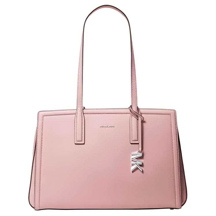 MICHAEL KORS Cow Leather Tote Bag, Shopping Bag, Shoulder Bag Medium Women's Light Pink