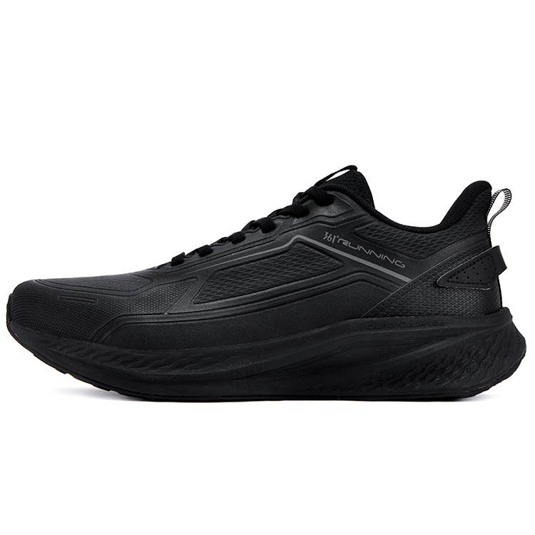 361° Signal Wing Rain Shield Abrasion Resistant Waterproof Low top Casual Running Shoes Men's Obsidian Black