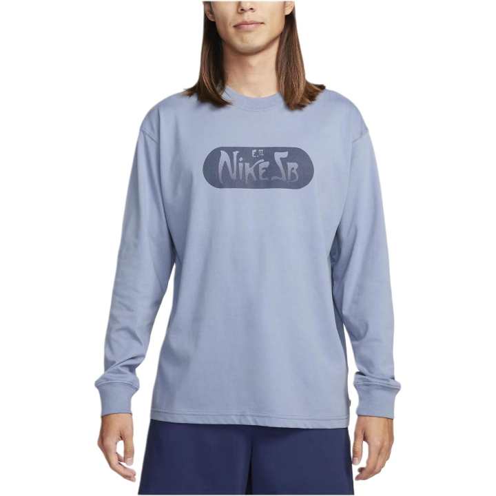 Nike Nike T Shirts Men's Blue Crew Neck Moderate Straight Fit