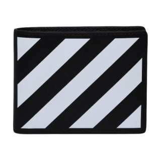OFF-WHITE OFF WHITE Leather Wallet Men's Black White