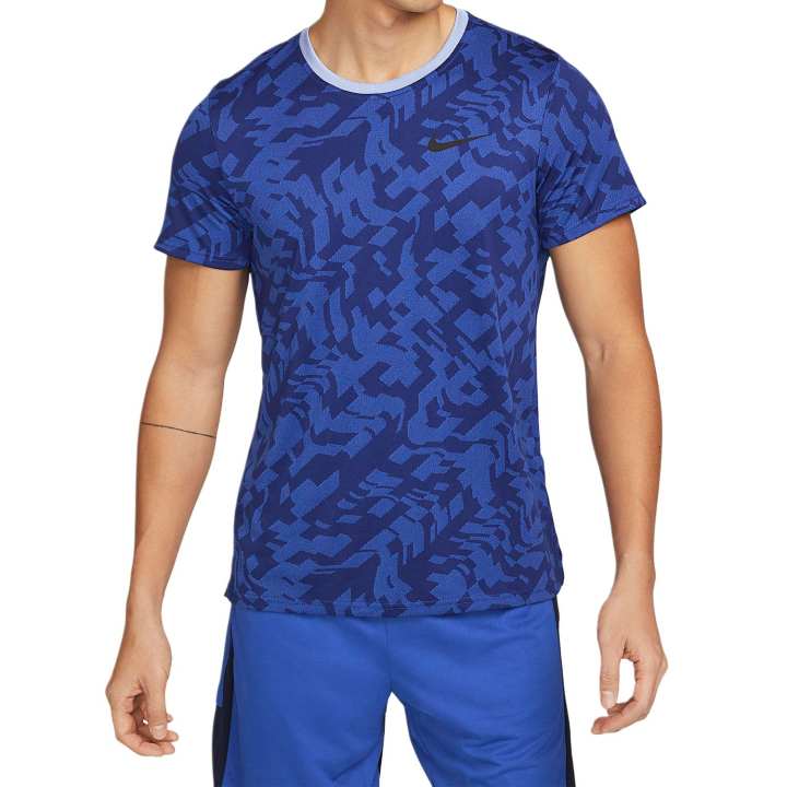 Nike Nike T Shirts Men's Blue Crew Neck Moderate
