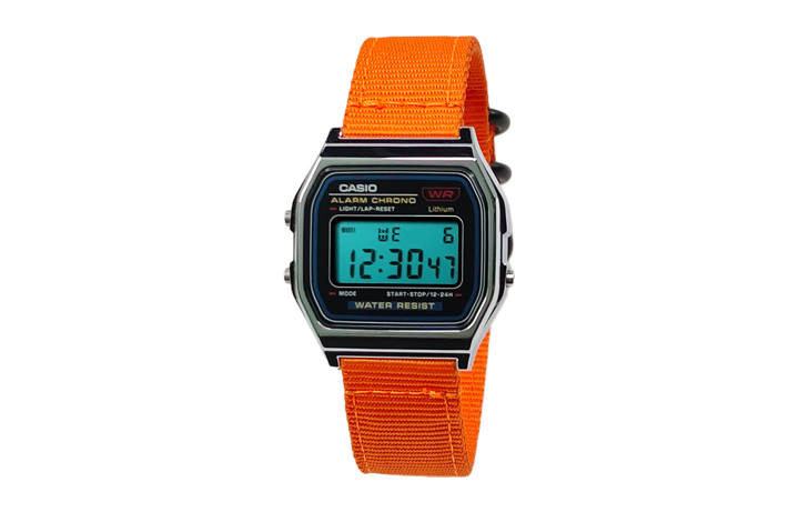 CASIO CASIO Custom Collection Quartz Movement Nylon Strap Watch Unisex Black Dial