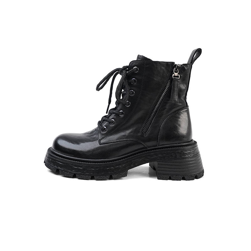 ZSBELLA Short Combat Boots Women's