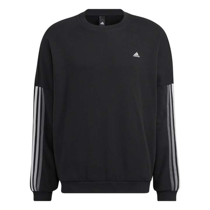 Adidas Adidas Sweatshirts Men's Black Crew Neck Moderate Regular