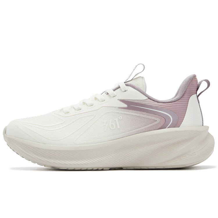 361° Comfortable Rain Screen Cushioning Abrasion Resistant Low top Casual Running Shoes Women's Lilac Gray Purple