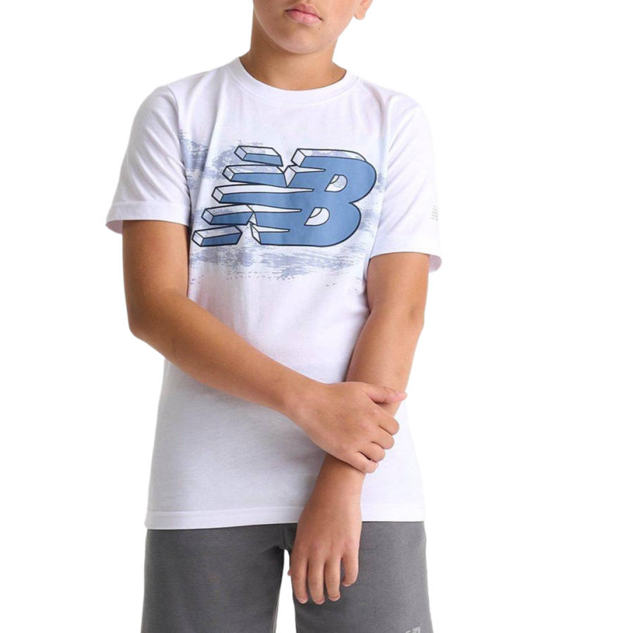 New Balance New Balance T Shirt Logo Brush T Shirt Kids'