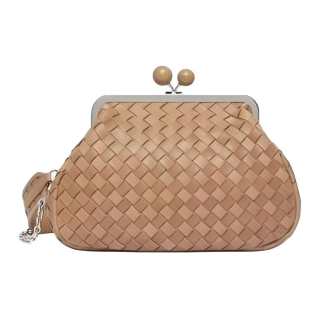WEEKEND MaxMara Leather Shoulder Bag Women's Orange