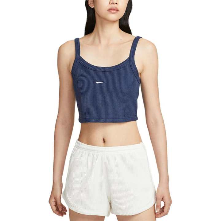 Nike Nike Sleeveless Sports Shirts Women's Dark Blue Other