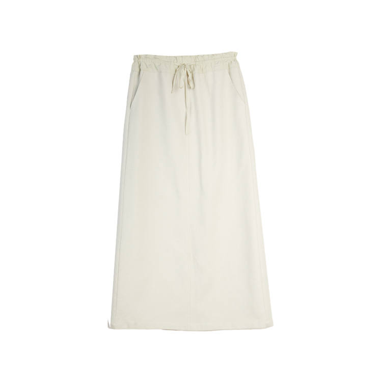 ELLE Casual Long Skirts Women's Gray Green Moderate Mid Length Other