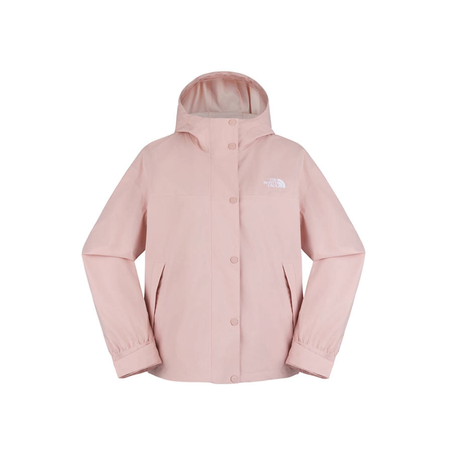 THE NORTH FACE Urban Exploration Windbreaker Jackets Women's Mist Pink Hooded Moderate