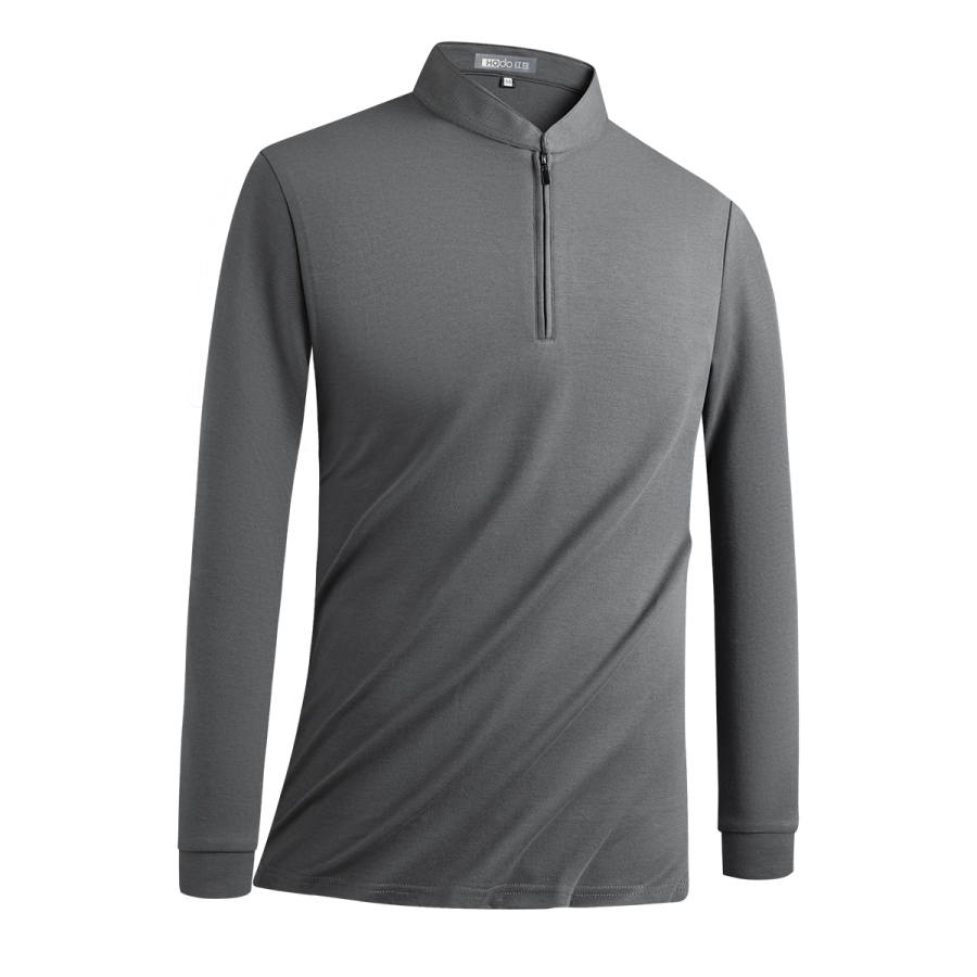 Hodo T Shirts Men's Stand Collar Moderate Straight Fit