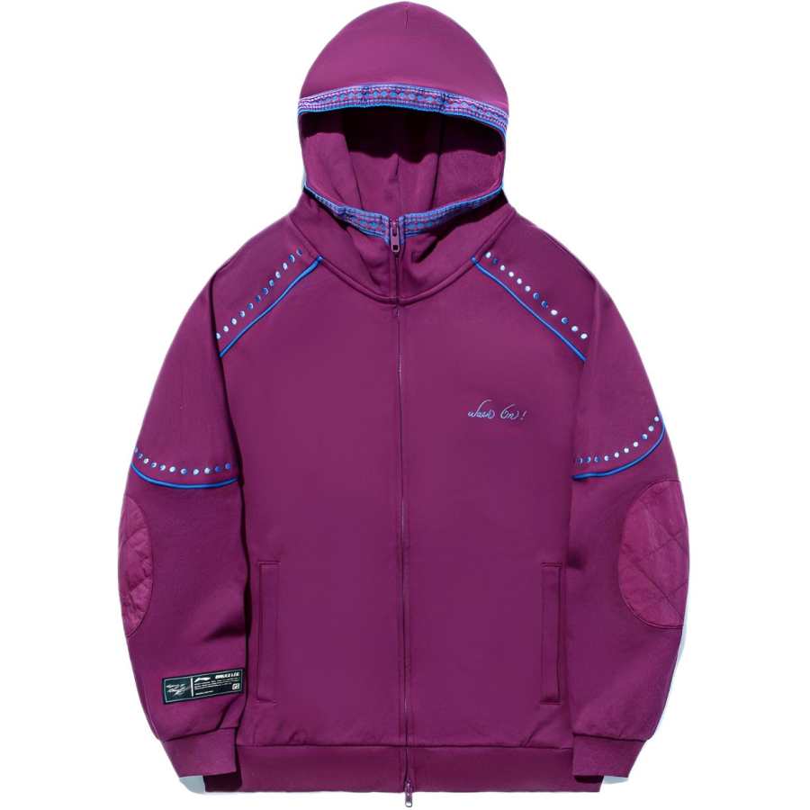 Li-Ning Li Ning x LIXIAOLONG,LIANMINGKUAN Sweatshirt Unisex Medicine Purple