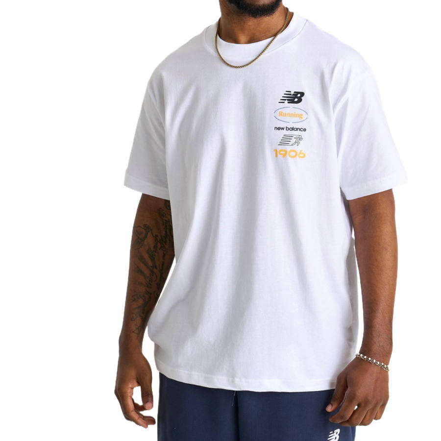New Balance New Balance 1906 T Shirts Men's White Crew Neck Moderate