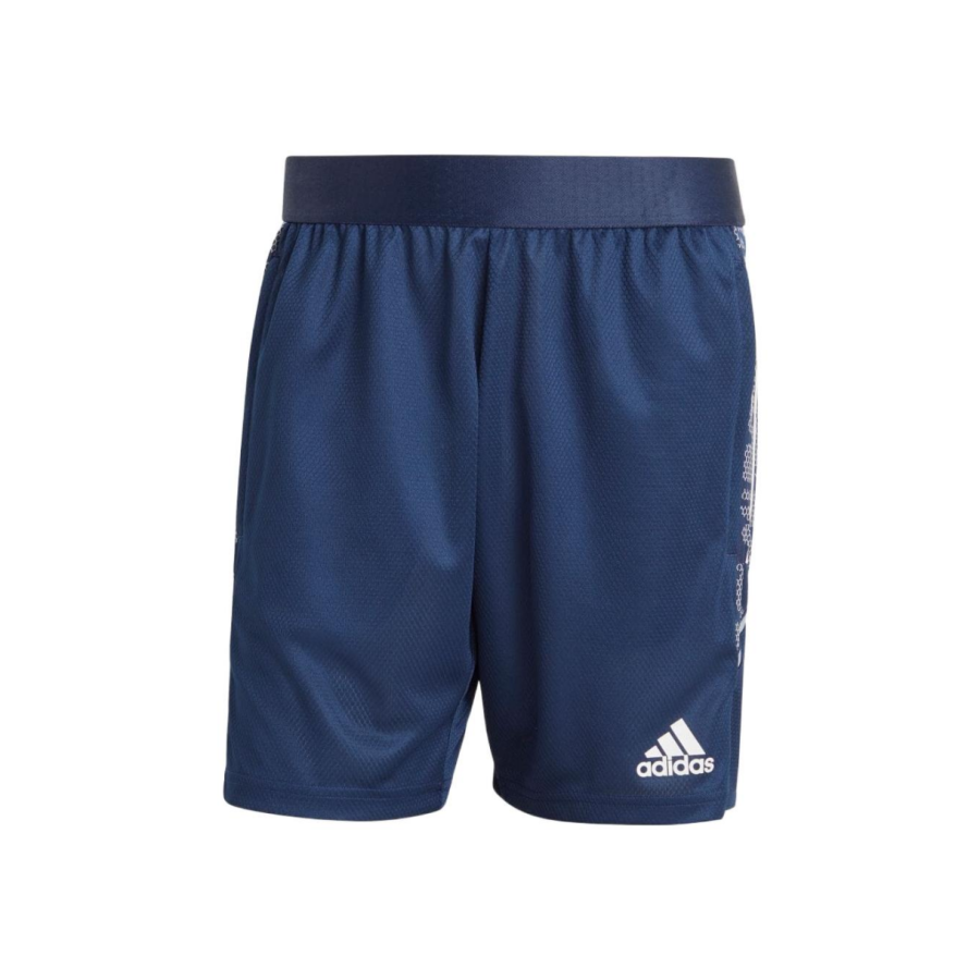 Adidas Adidas Soccer Bottoms Men's Blue Moderate Straight Fit Pants