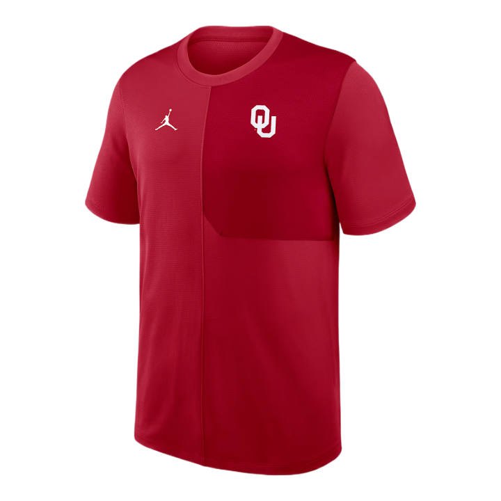 Jordan Jordan Oklahoma Sideline Coach Men's Jordan Brand Dri-FIT College Top