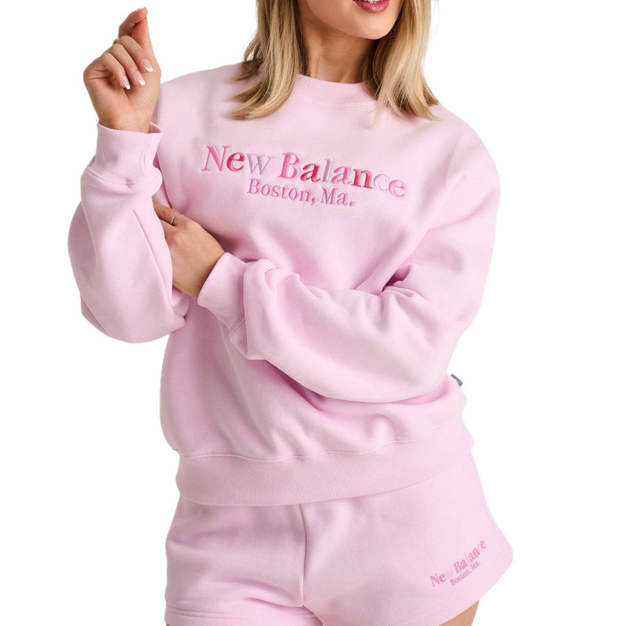 New Balance New Balance Sweatshirt Sweatshirts Women's Pink Crew Neck Moderate