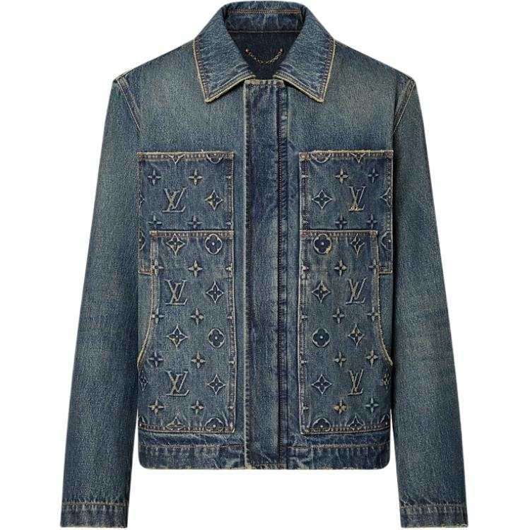 LOUIS VUITTON Denim Jacket Men's Ink Blue