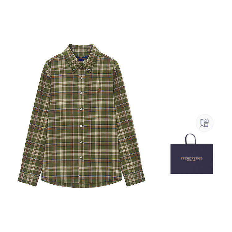 Teenie Weenie Men Zero Pressure Collection Shirt Fall Unisex Khaki, Army Green