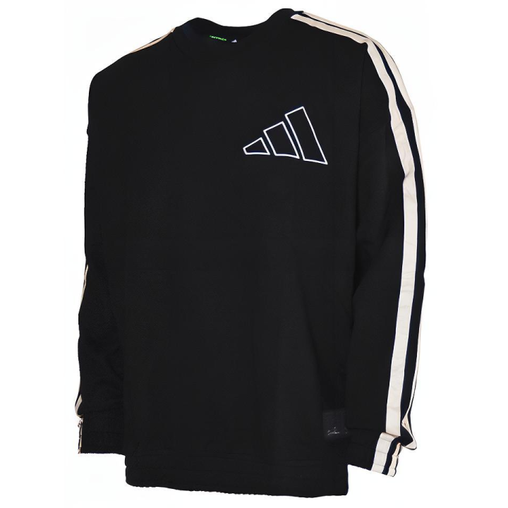 Adidas Adidas Sweatshirts Men's Black Crew Neck Moderate Regular