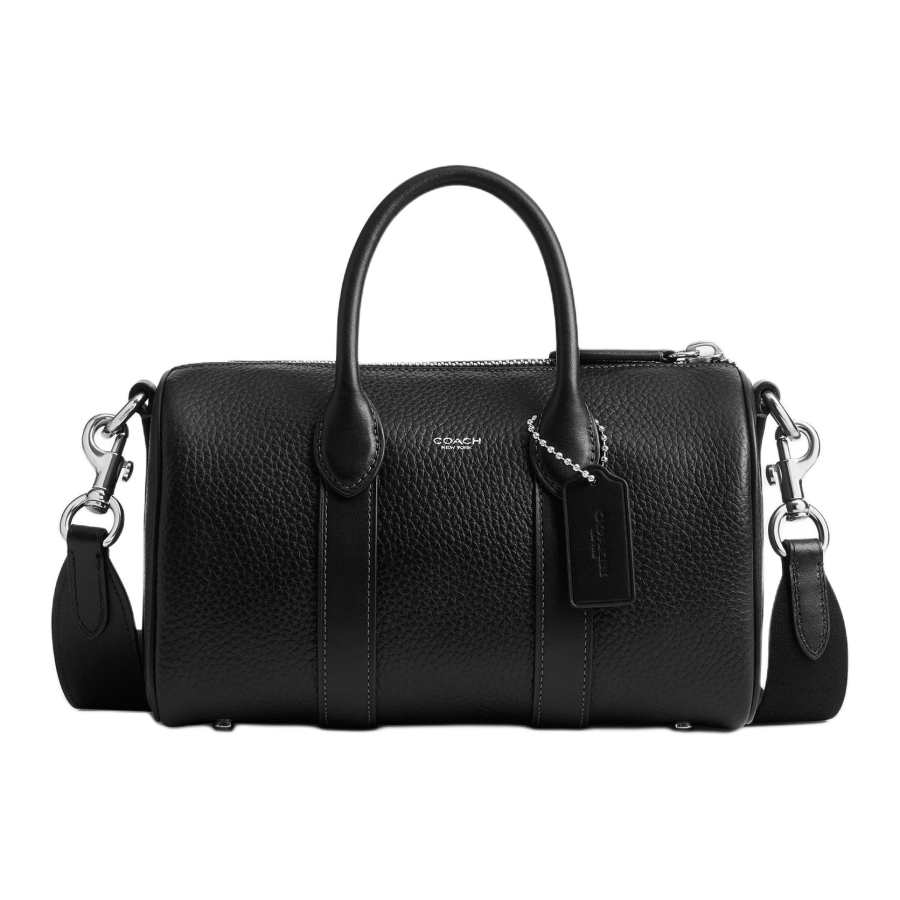 COACH COACH Cow Leather Handbag Medium Unisex Black
