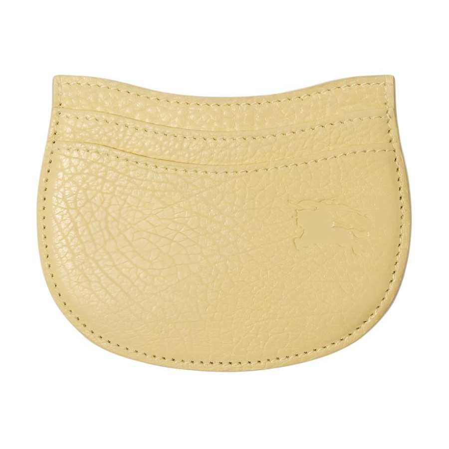 Burberry Grain Leather Card Holder Women's Yellow