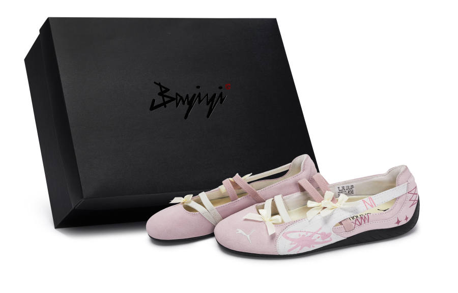 PUMA Speedcat 811 Manufacturing, Starlight Dance Steps, Special Shoe Box Low top Casual Shoes Women's Pink White