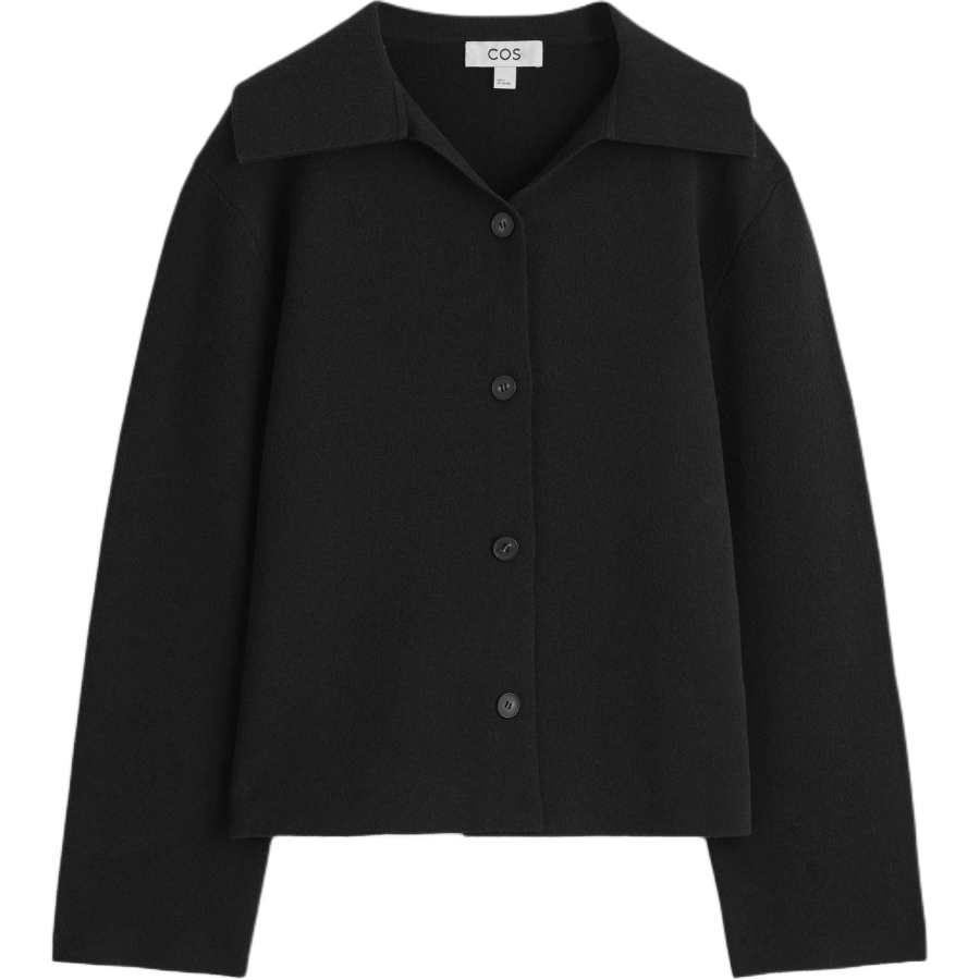 COS Jackets Women's Black Lapel Moderate Other