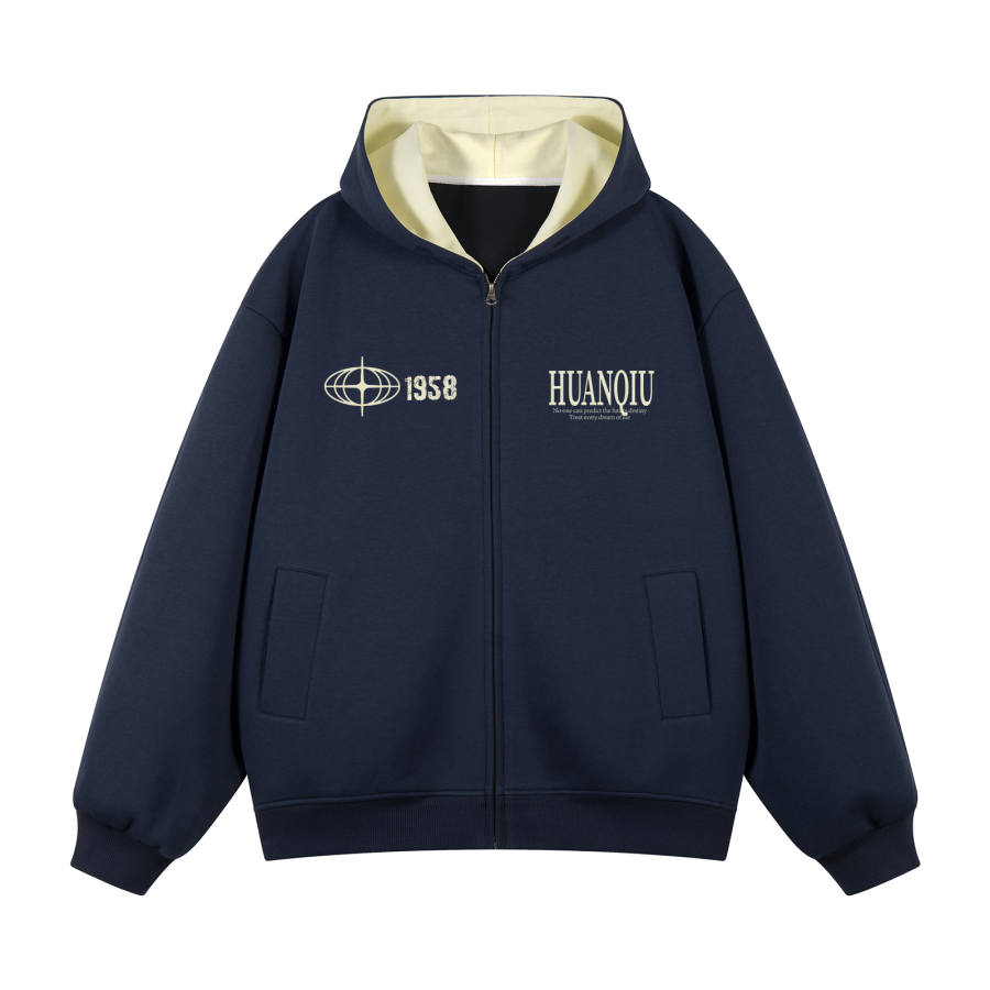 HUANQIU Sweatshirts Unisex Hooded Moderate Heavyweight