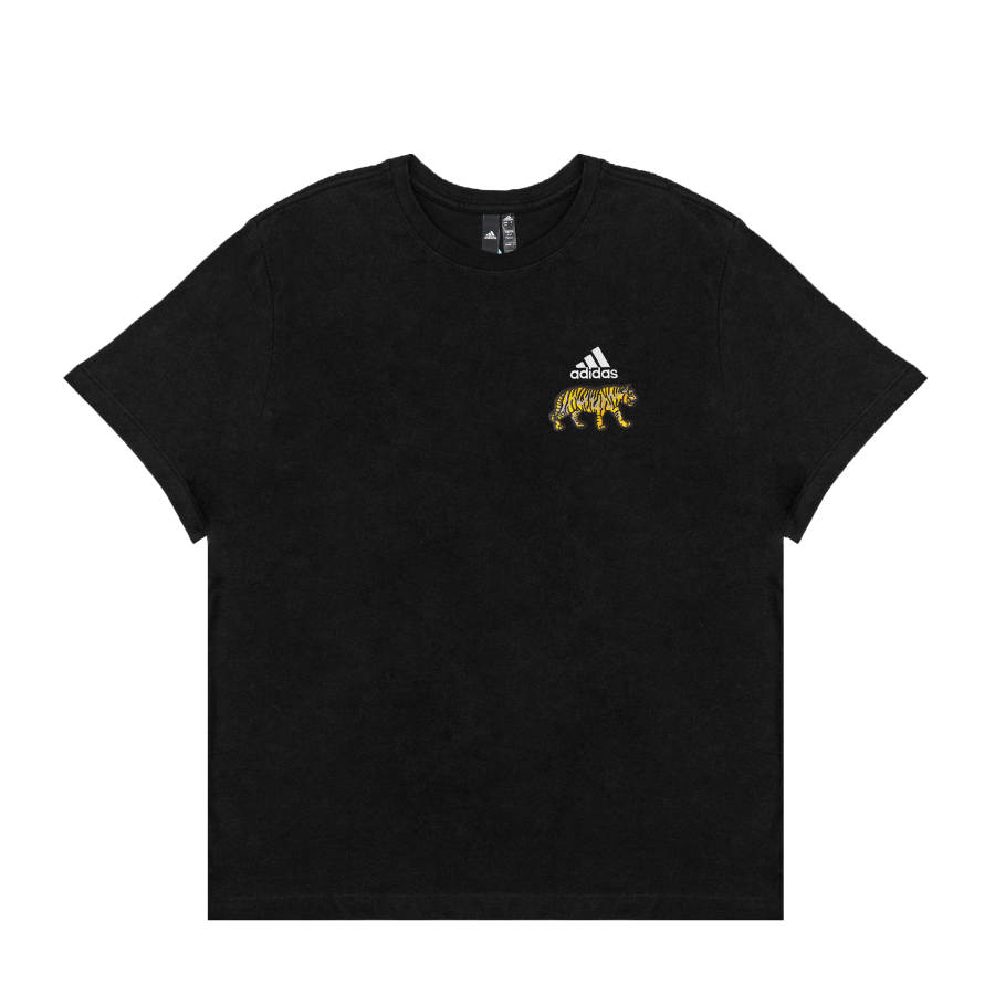 Adidas Adidas T Shirts Unisex Black Crew Neck Moderate Straight Fit