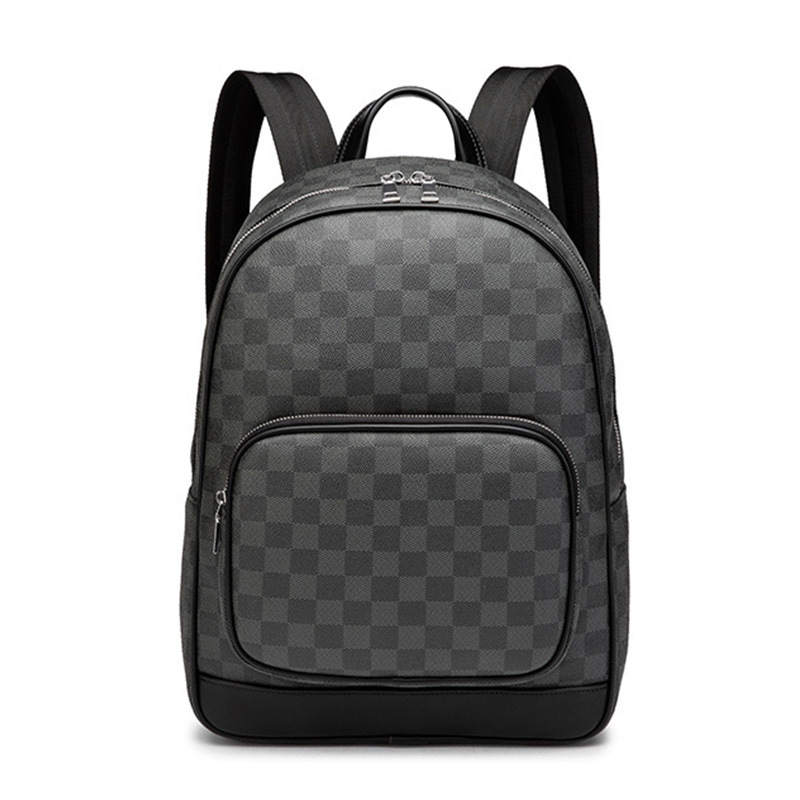 LAORENTOU LAORENTOU Synthetic Leather Backpack Unisex Black