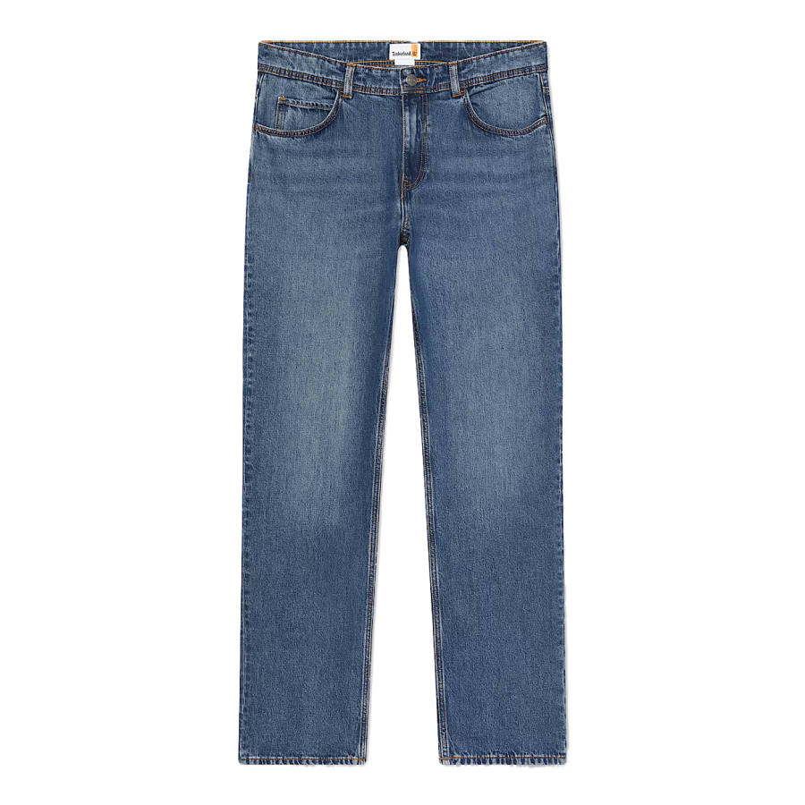 Timberland Jeans Men's Blue Moderate Straight Fit Pants