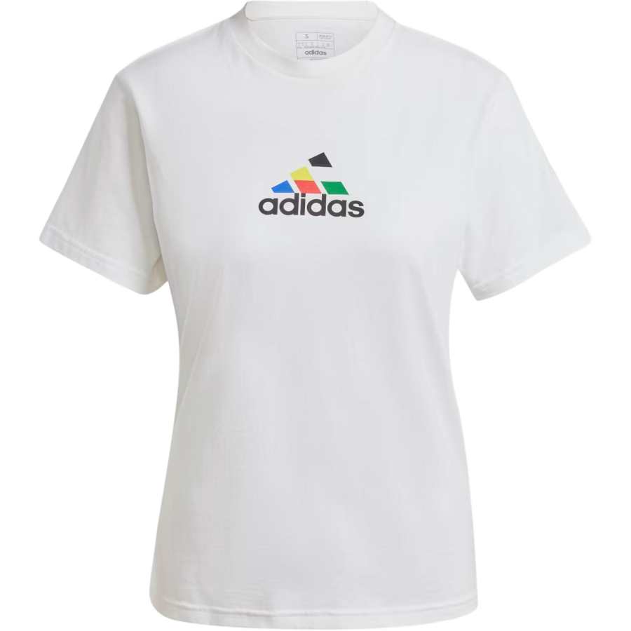 Adidas Adidas Women's House Of Tiro Nations Graphic T Shirt White