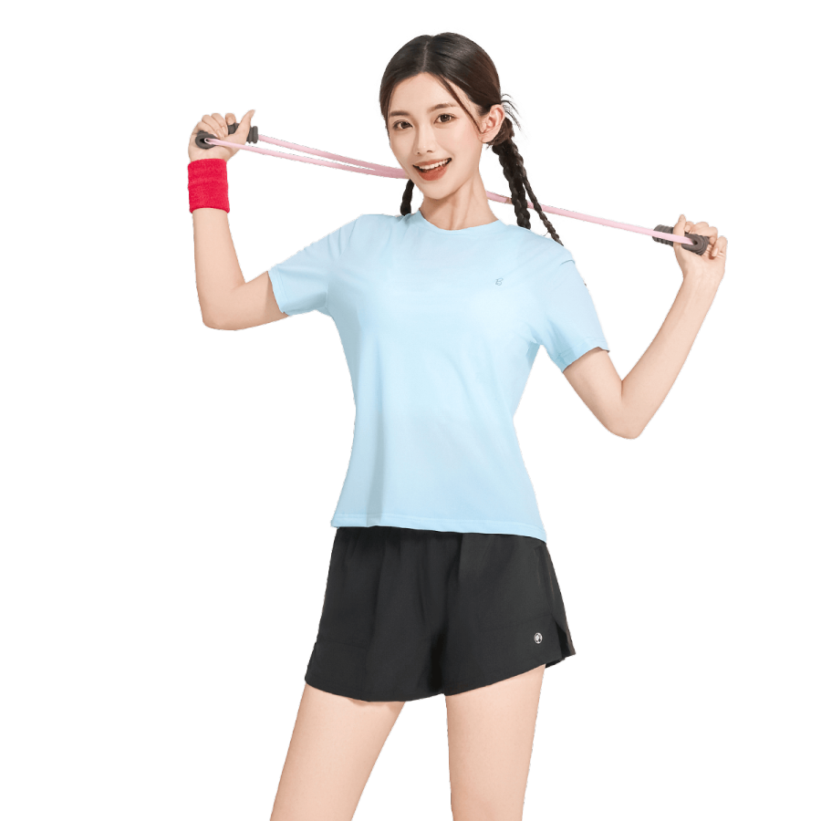 Barbie Fitness Sets Women's Crew Neck Thin