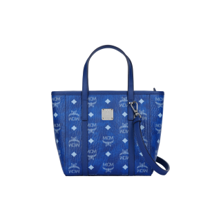 MCM Toni Artificial Leather Tote Bag, Shopping Bag, Shoulder Bag, Crossbody Bag, Handbag Mini Women's Blue