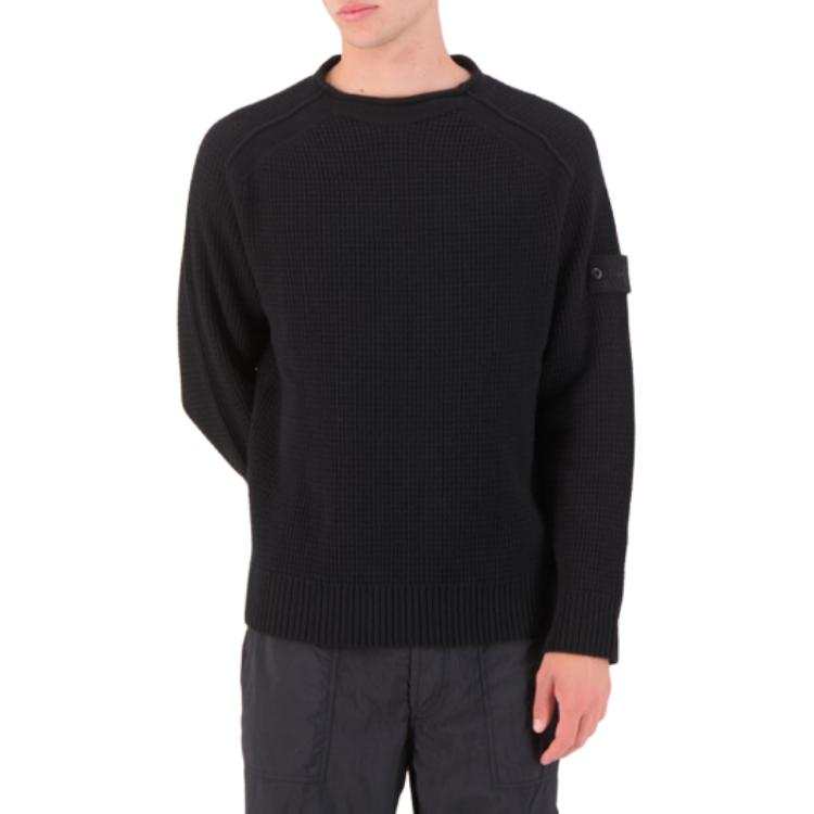 STONE ISLAND Logo Patch Crewneck Jumper