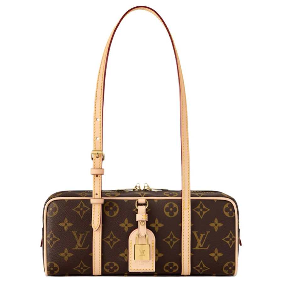 LOUIS VUITTON Monogram Coated Canvas Bowling Bag, Handbag Women's Monogram
