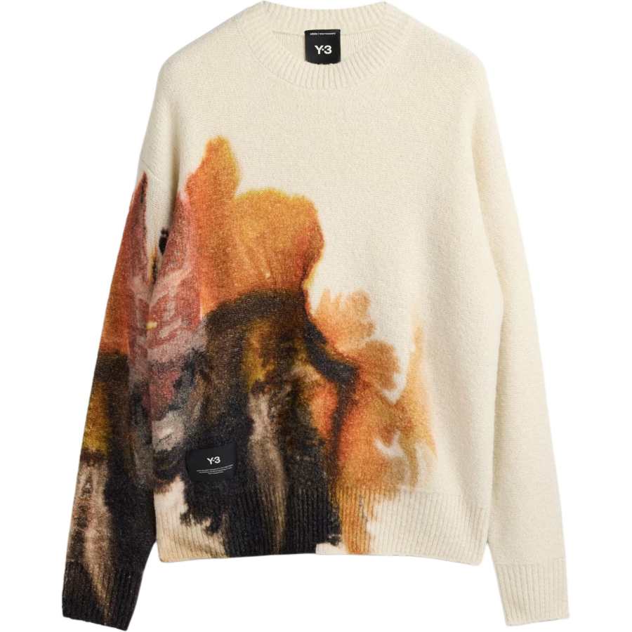 Y-3 Y-3 Aop Knit Crew Jumper