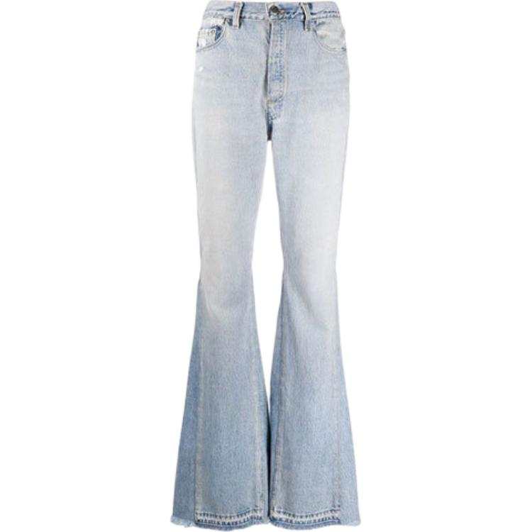 AMIRI AMIRI Jeans Women's Light Blue Moderate Flared Pants