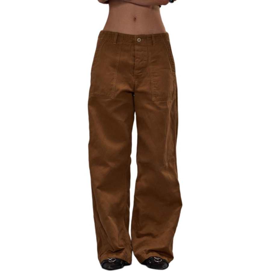R13 Casual Pants Women's Light Brown Moderate Wide Leg Pants