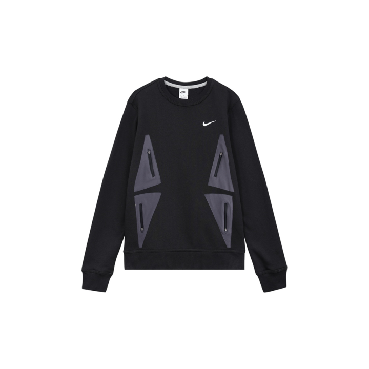Nike Nike Dri Fit Sweatshirts Unisex Black Crew Neck Moderate Regular